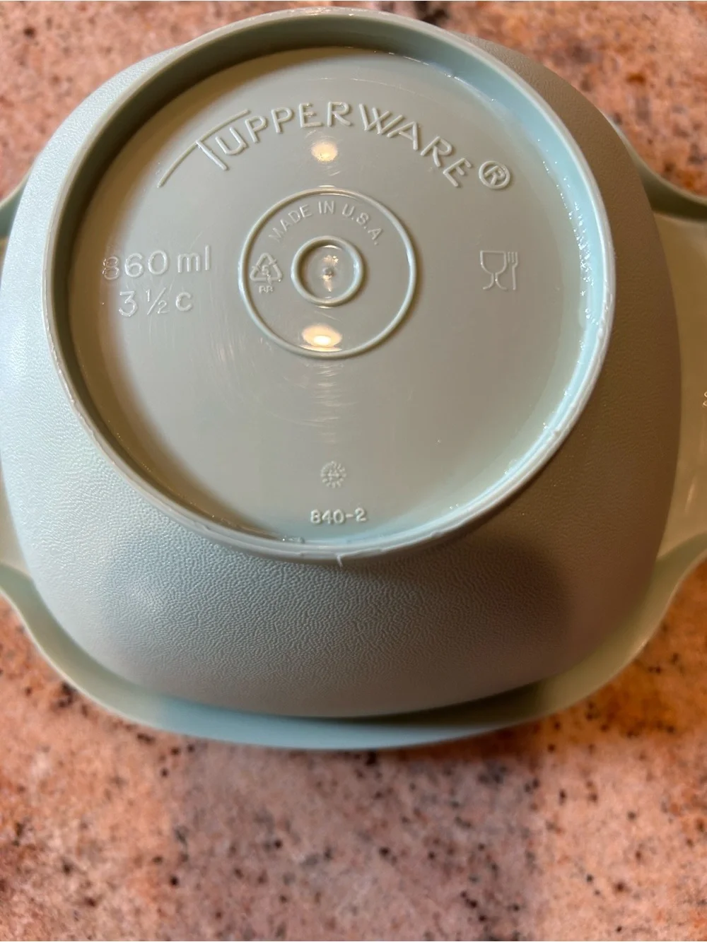Tupperware seafoam green